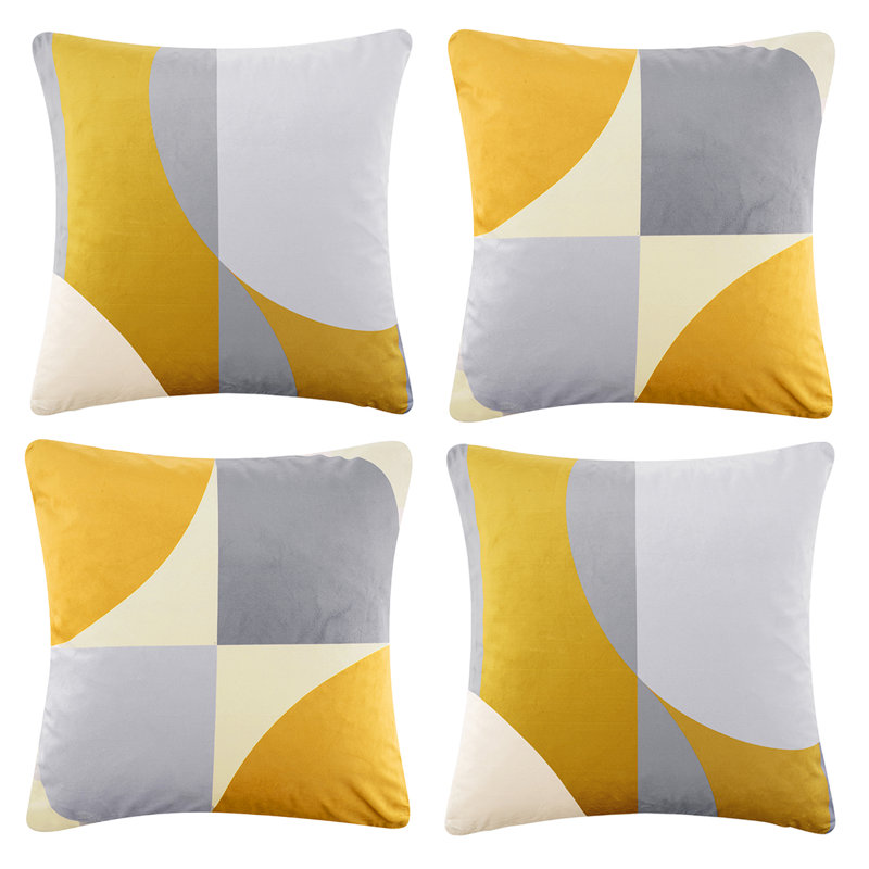 Malcolm Geometric Square Throw Pillow Cover