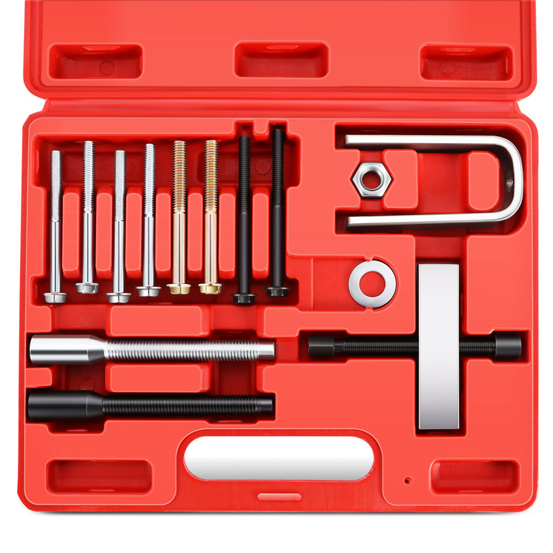 14Pcs Steering Wheel Lock Plate Puller Compressor Remover Installer Tool Set