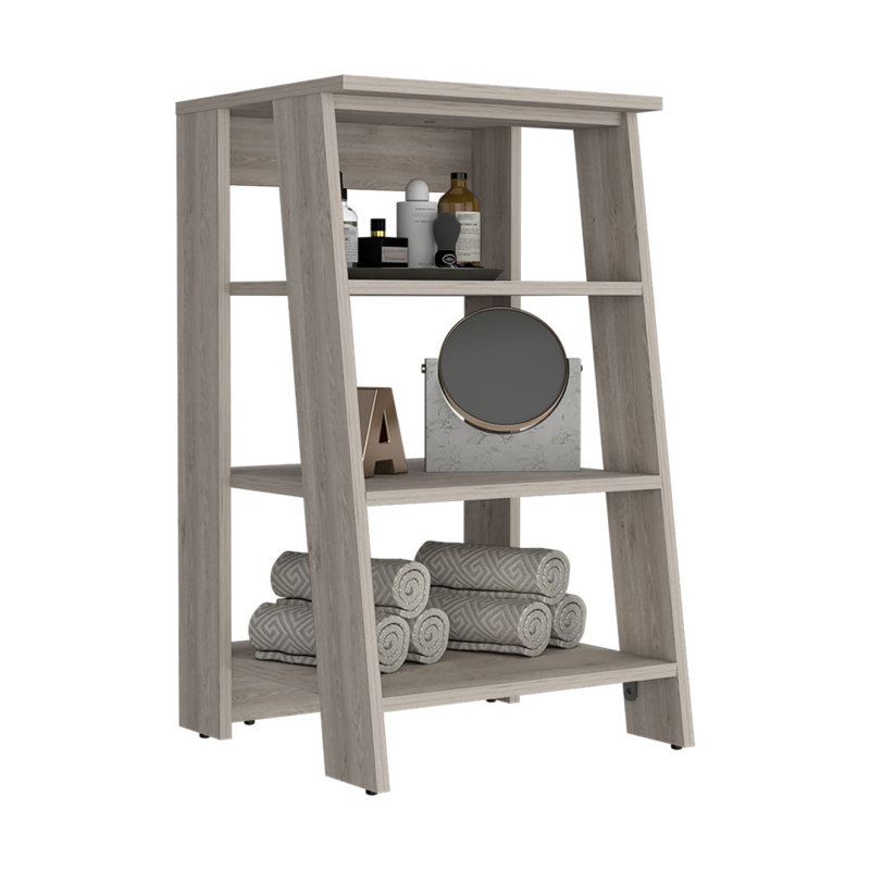 Armoire moderne avec quatre tablettes ouvertes