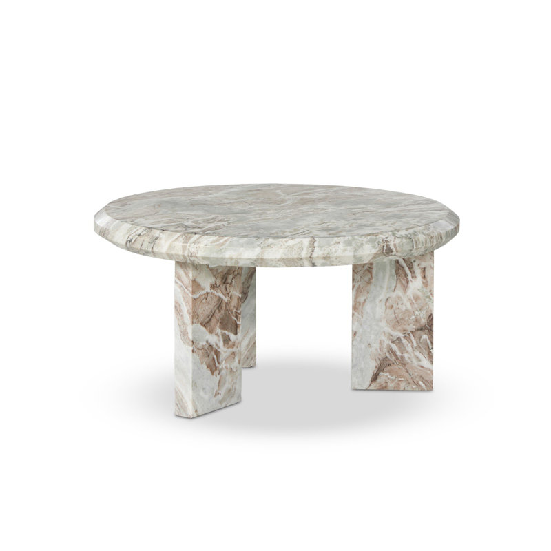 Dakota Marble Coffee Table, White