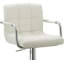 Tabouret de bar contemporain à accoudoirs pivotants réglables avec coussin