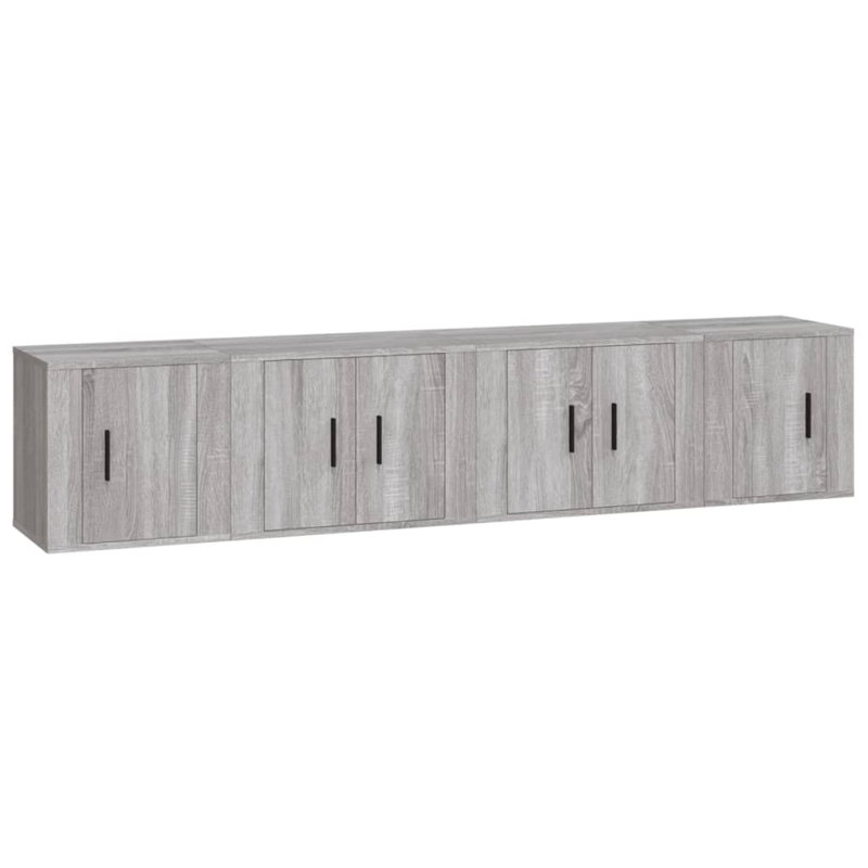 Gadar TV Stand for TVs up to 85", Grey Sonoma