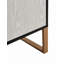 Armoire de rangement à quatre portes, armoire de buffet de 42 po avec poignées à base en métal, armoire à café avec 4 portes pour la cuisine, la salle à manger et le salon