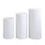 Le socle cylindrique 3 pièces couvre un tissu élastique lisse et infroissable facile à installer