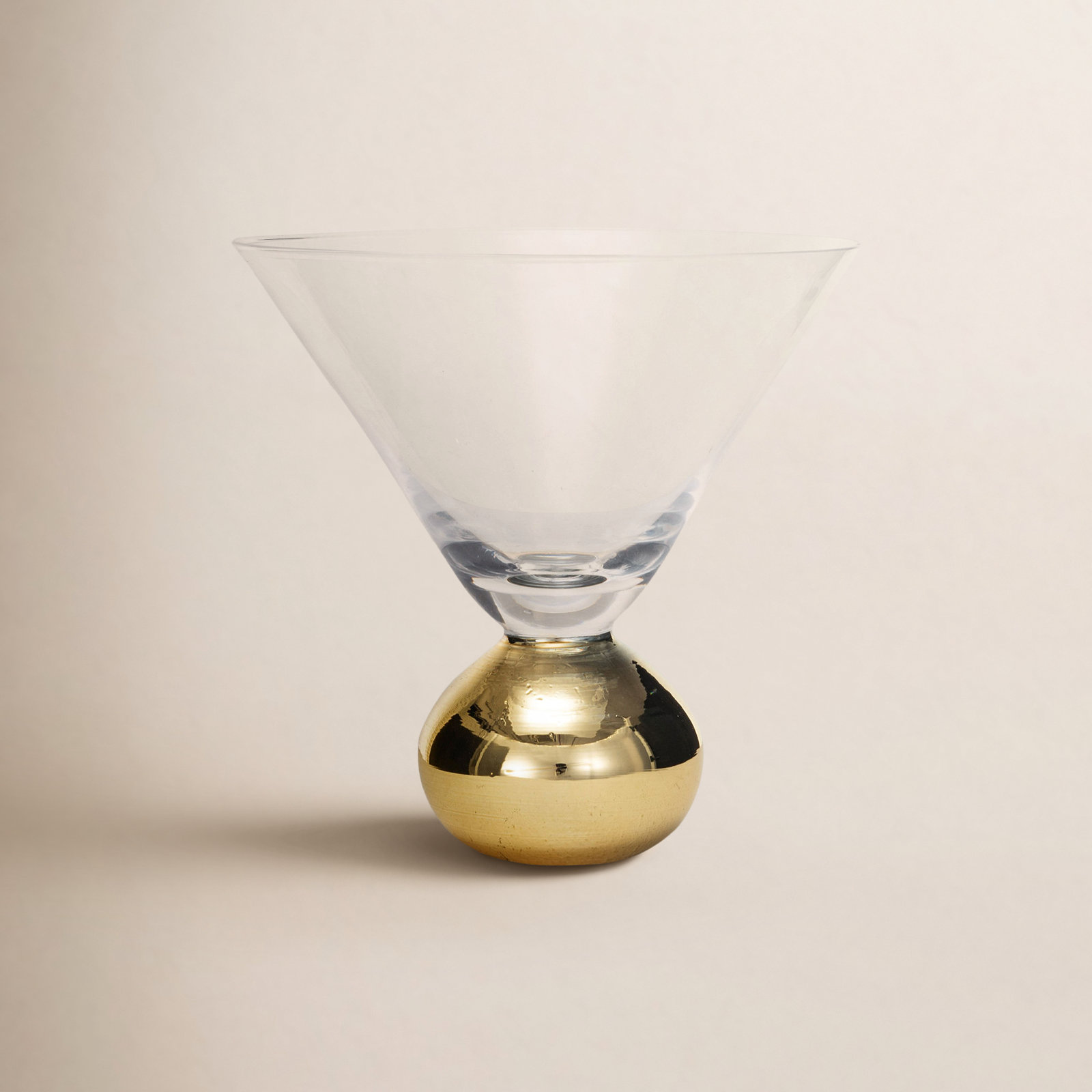 Gold Stem Martini Glass