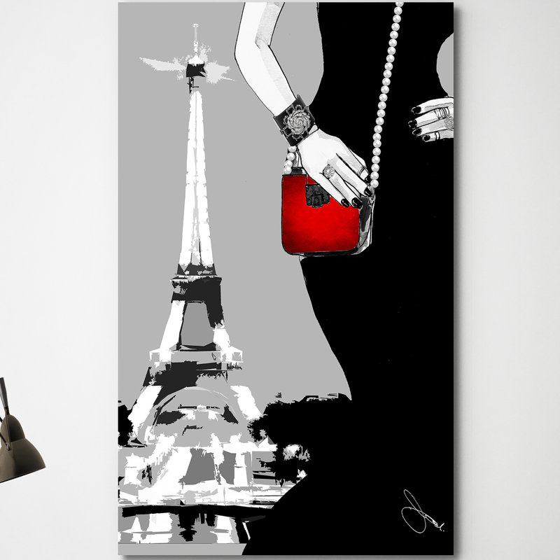 " Paris Nights ", 60" H x 36" W x 1.5" D, Wrapped Canvas