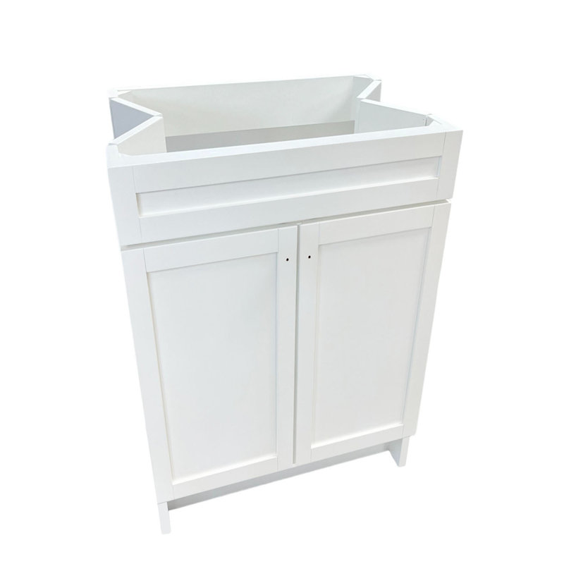 Meuble-lavabo simple avec comptoir Rajkiran 31, Or brossé