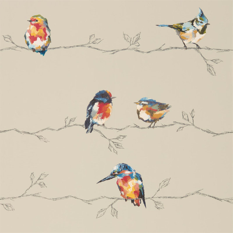Persico 10.05m x 68.6cm Wallpaper Roll, Coral/Lemon