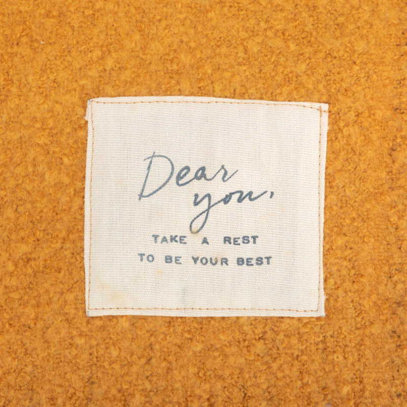 Dear You Everyday Hand Woven Throw Blanket, Charcoal, Darling