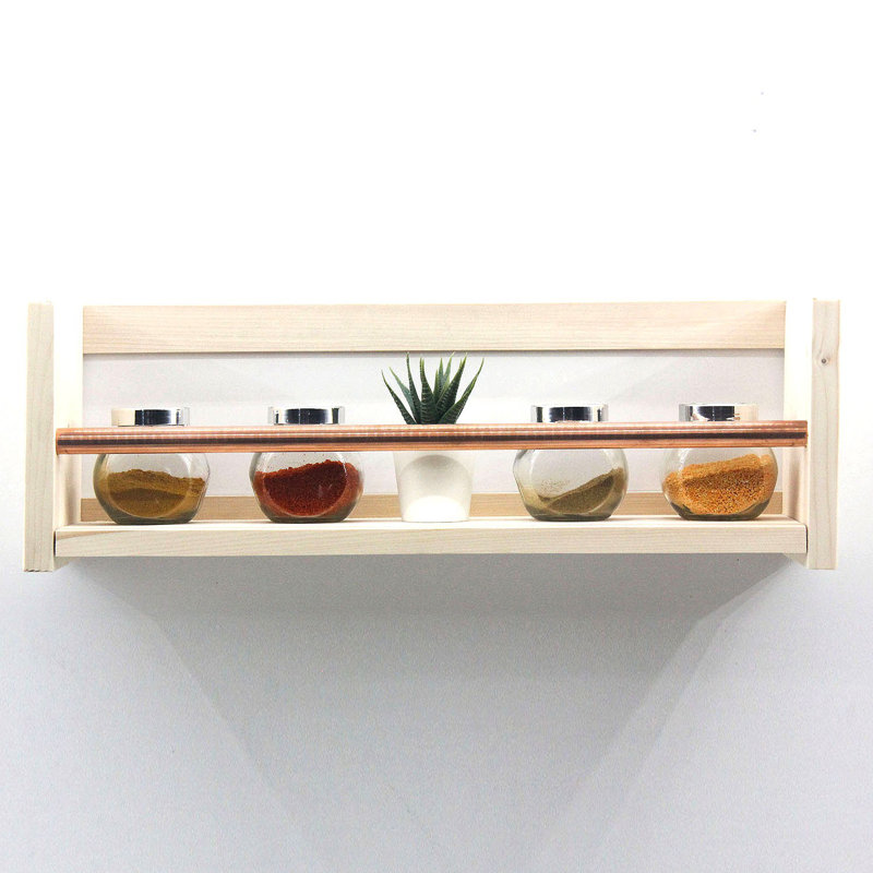 Tablette flottante en bois massif Lyme