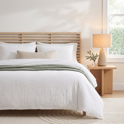Washed Texture Cotton Duvet Cover Set