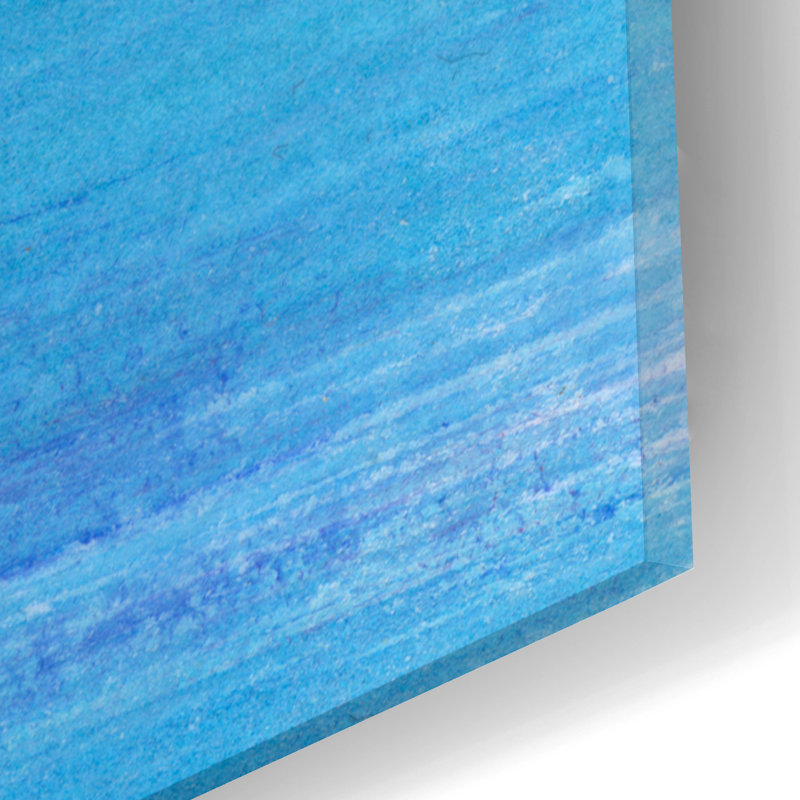  Art mural en verre en acrylique «Gently Oppose 1» par Renee Kaelber, 16 po x 24 po, H 24 po x l 16 po