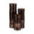 Modern Glass Vase with Textured Ribbed Detail and Cylindrical Silhouette, Sleek Decorative Design for a Stylish Contemporary Look-225733481