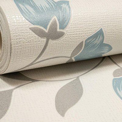 Lina 10m x 53cm Glitter Wallpaper Roll
