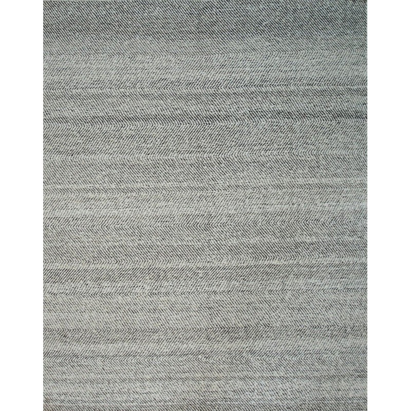 White Handmade Wool Area Rug, Rectangle 4' x 6'