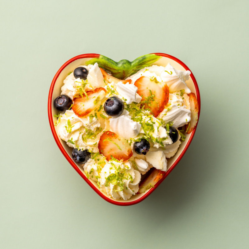 Ensemble de 4 bols à fraises