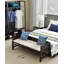 Banc de chambre rectangulaire en bois de frêne massif 62,99 po