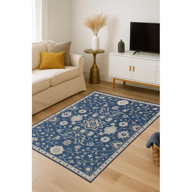 Tapis gris tissé traditionnel Mosso, 2' x 2'11"