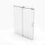 Porte de douche coulissante simple, porte coulissante sans cadre pour salle de bain-125293524