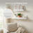 American Art Decor Ribbed 2-Piece Floating Wall Shelf Set, White shabby elegance-326703559