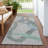 Machine Washable Indoor/Outdoor Chantille ACN2394 Abstract Rug-1887110886