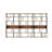 141.73'' Wide Industrial Bookcase — Large Open Shelf Storage Unit With Mdf Shelves And Steel Frame, Freestanding Display Shelving