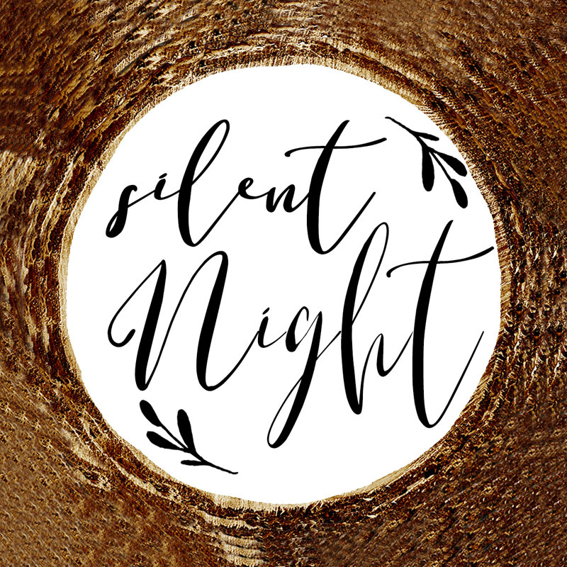 Silent Night - Wrapped Canvas Print, 30cm H x 30cm W x 3.8cm D