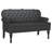 Vidaxl Chesterfield Bench Black 47.05 X 25.39 X 29.53 In Faux Leather-1331727810
