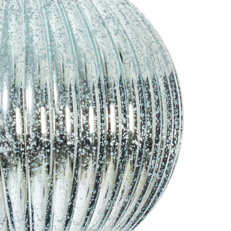 Ensemble de 4 boules de Noël Chistmas, Bleu pastel