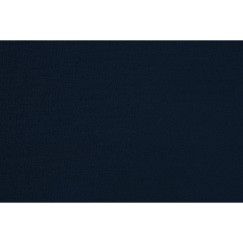 Causeuse formelle de luxe 1pc en velours indigo avec coussins 2 places