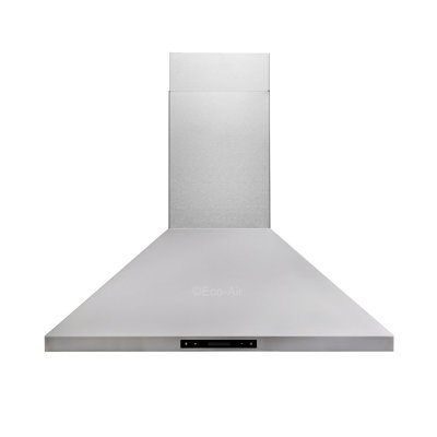 Hotte murale convertible 36 pouces 860 CFM en chrome poli avec télécommande incluse