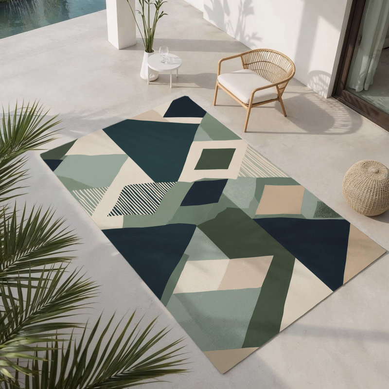 Tapis intérieur et extérieur Aurora Journey, Rectangle 1 pi 6 po x 2 pi 6 po