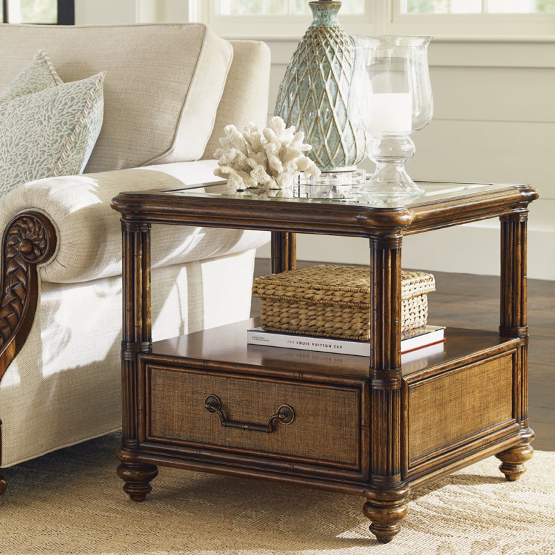 Bali Hai End Table with Storage