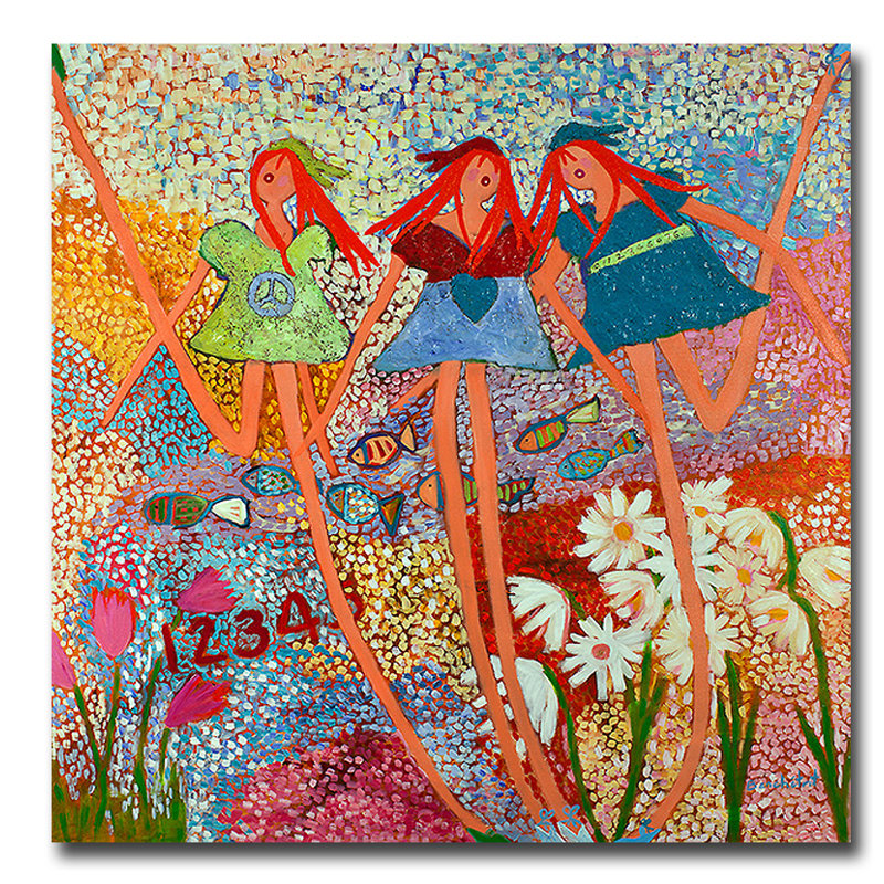 « love is all is is », reproduction de peinture à l’acrylique sur toile tendue