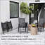 Ensemble de 4 chaises de patio pliantes