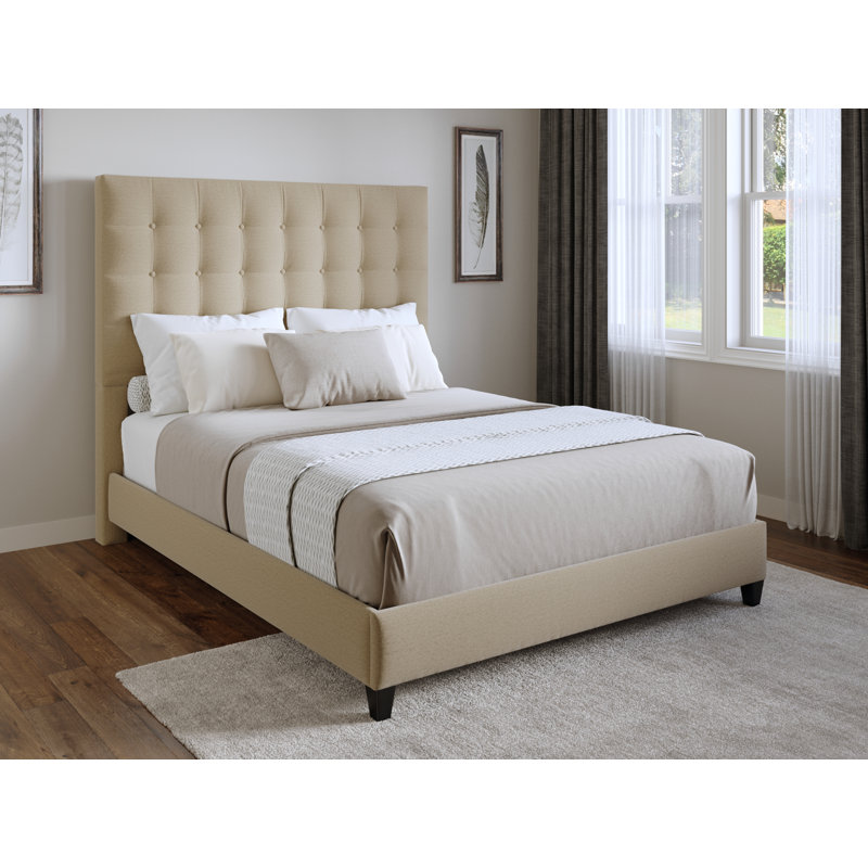 Tête de lit tapissier Salm, Très grand, Beige