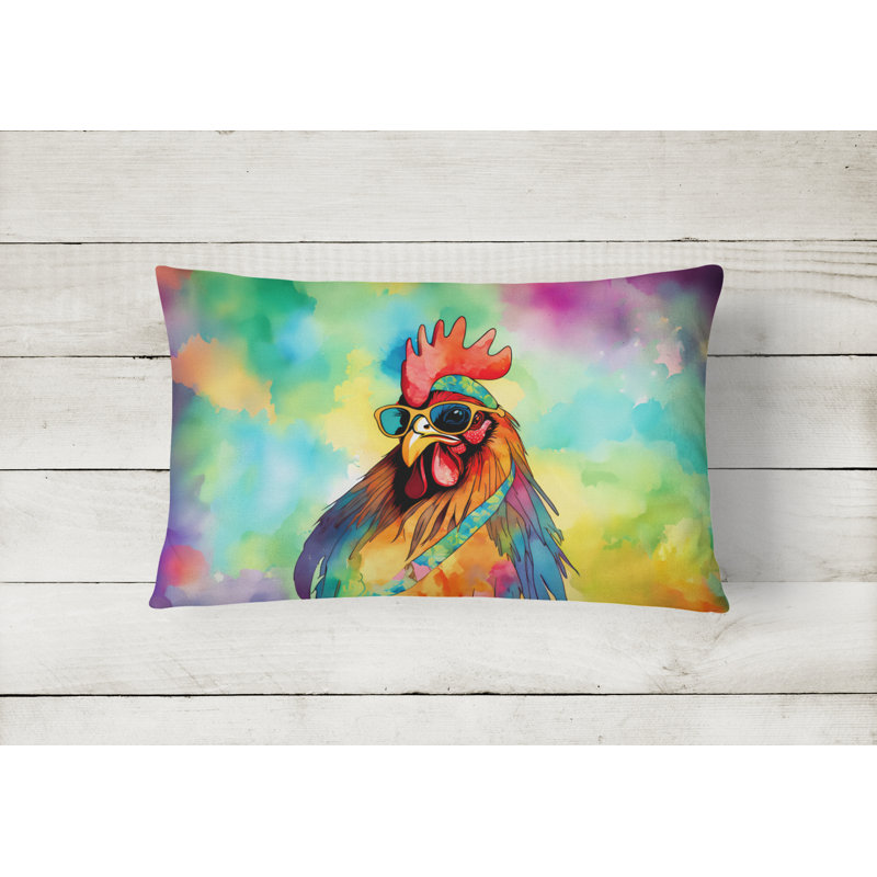Hippie Animals Outdoor Throw Pillow
