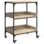 Kitchen Trolley Sonoma Oak Engineered Wood Modern Food Cart Mobile Unit