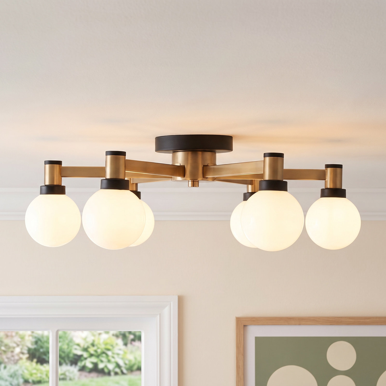 Andrea 6-Light Semi Flush Mount