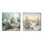Cactus Charm In Winter - Cactus carré, ensemble de 2 collages-583995347-583995357