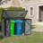 6 ft. W X 4 ft. D Metal Garbage Shed
