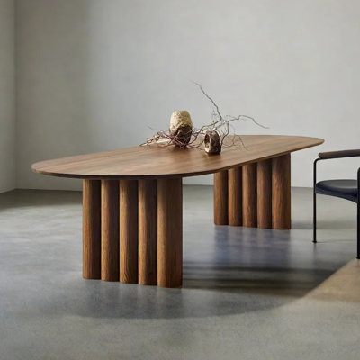Table de salle à manger simple ovale