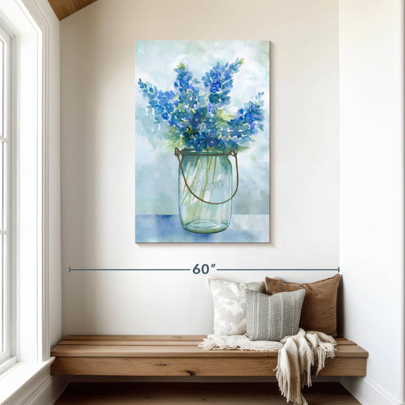Harnek Bluebonnets II, 45" H x 30" W