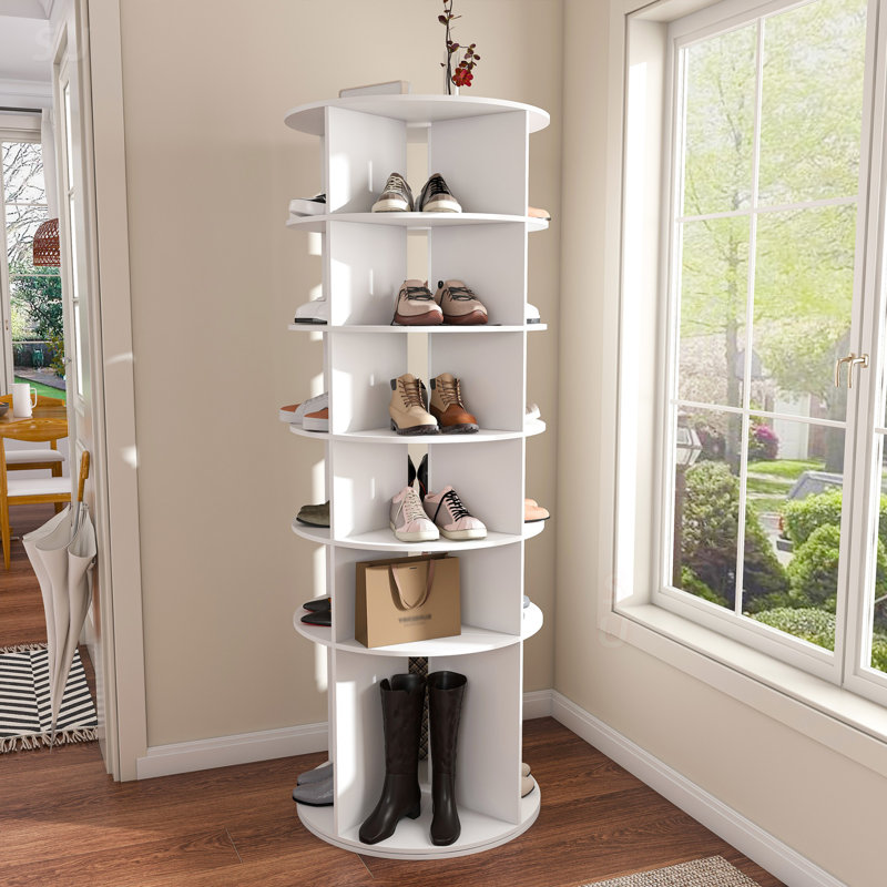 7-tier 24 Pair 360° Rotating Shoe Rack