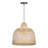 1-Light Pendant Lights Bamboo Dome-2040299680