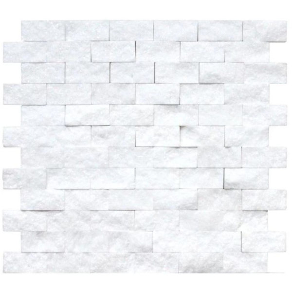 1" x 2" Marble Brick Joint Mosaic Wall & Floor Tile