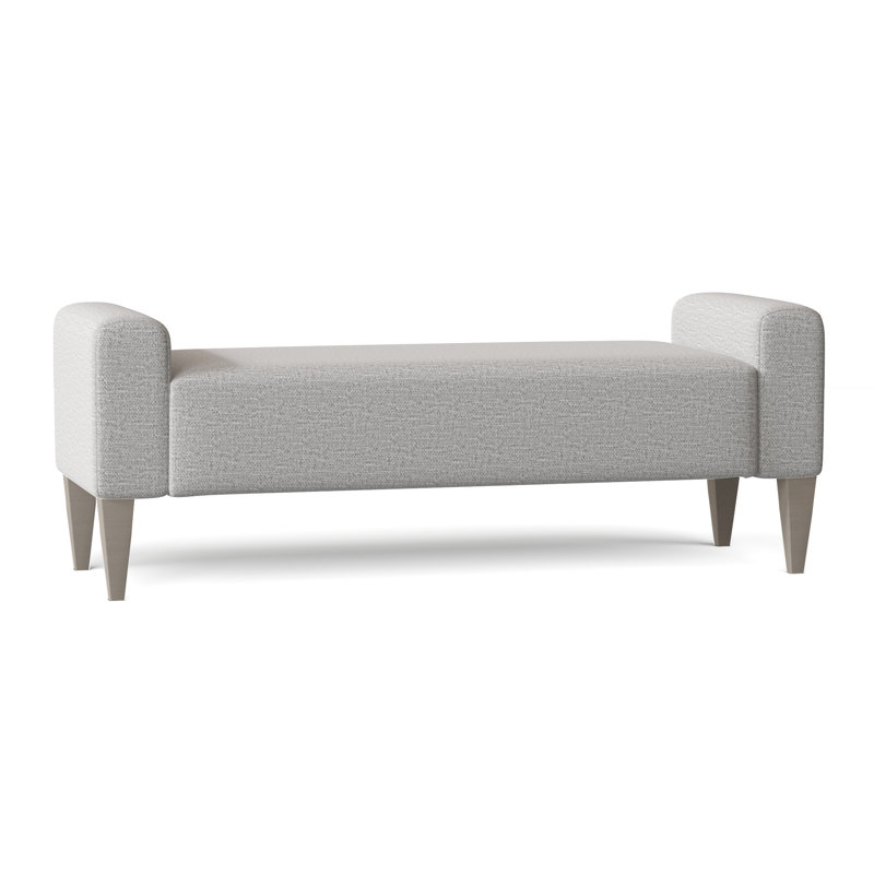 Sudbury Upholstered Bench, Tobacco Distressed, Cream Chenille 1548-002