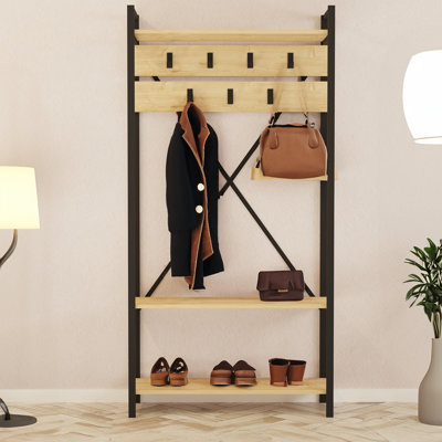 Arbre d'entrée Sureya de 35,43 po de largeur avec rangement pour chaussures