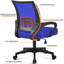 color Mid-Back Mesh Swivel Office Chair-557386921-588414256