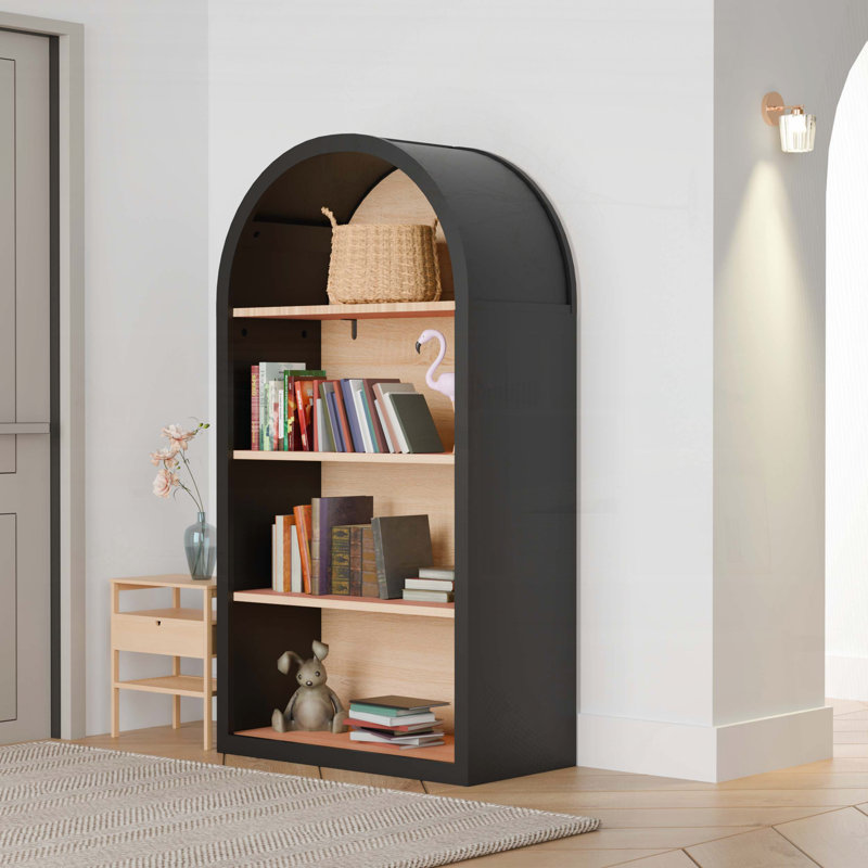 4-Tier Arched Bookshelf (43" Tall)